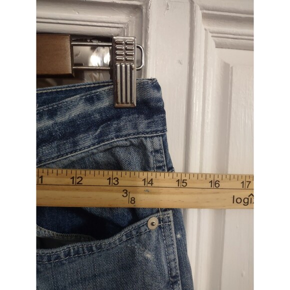 Madewell Cali Demi Boot Jeans Size 27 Raw Hem Distressed - Picture 5 of 9
